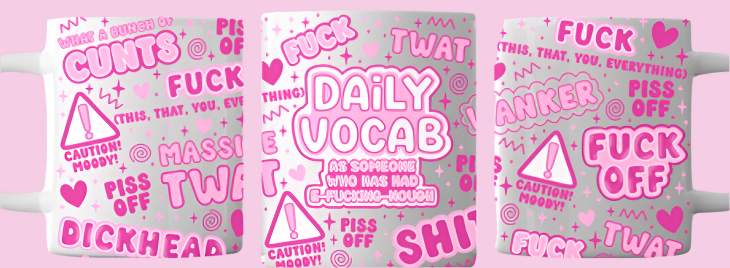 Daily vocab mug