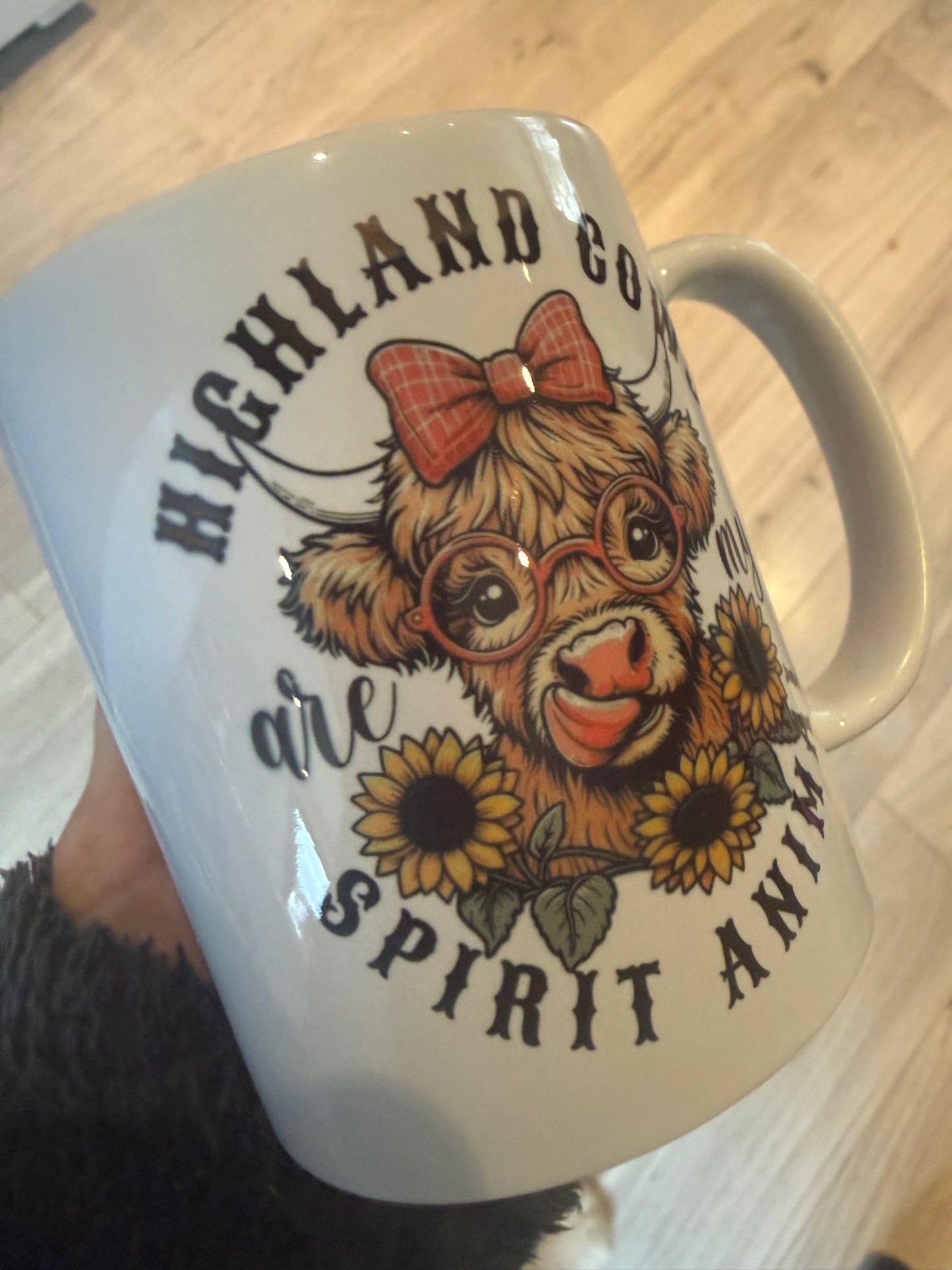 Highland cows are my spirit animal 11oz mug