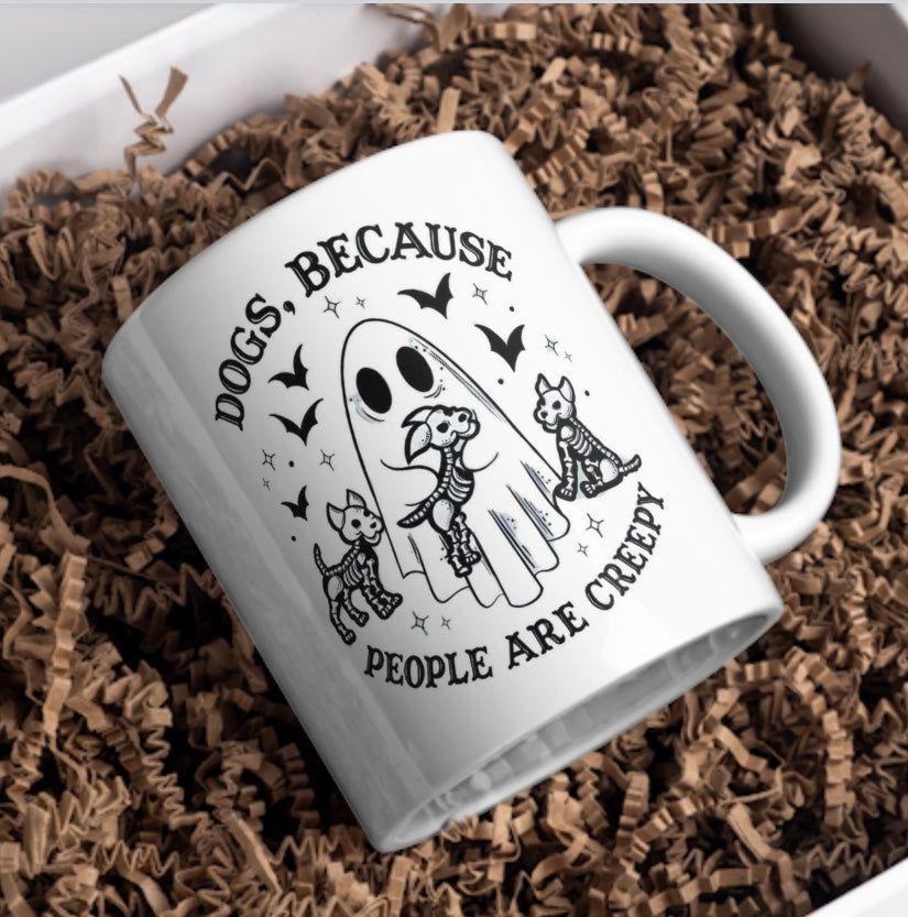Ghost, 'Dogs because people are creepy’ 11oz mug