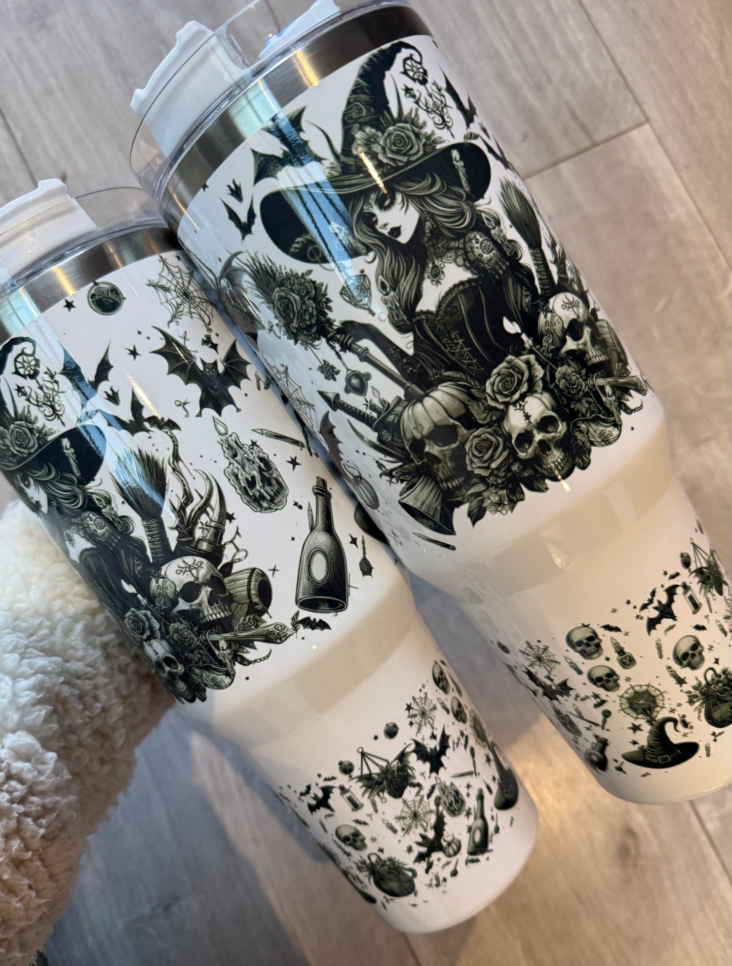 40oz tumbler witchy girl witches with handle