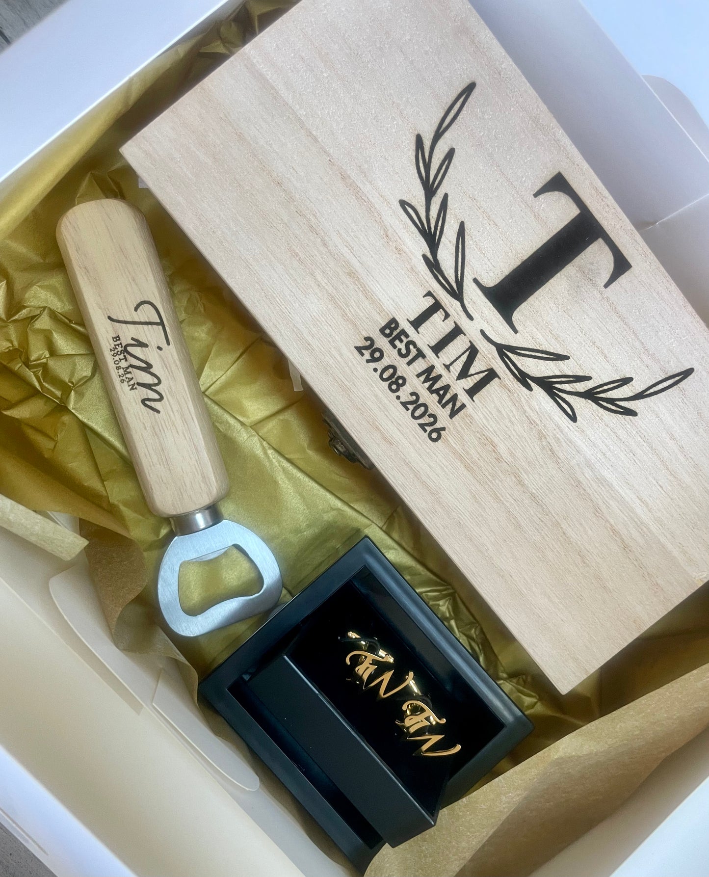 Best Man/ Groomsman/ father of the bride/groom etc gift boxes