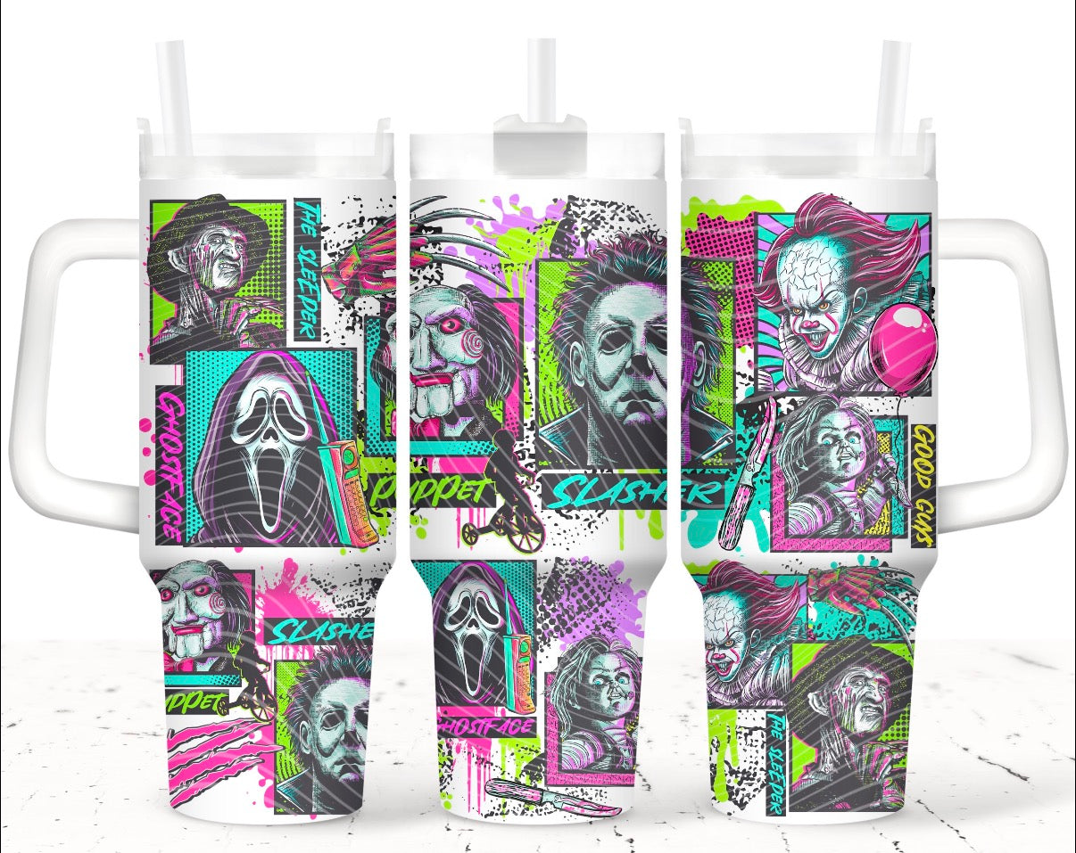 40oz horror tumbler