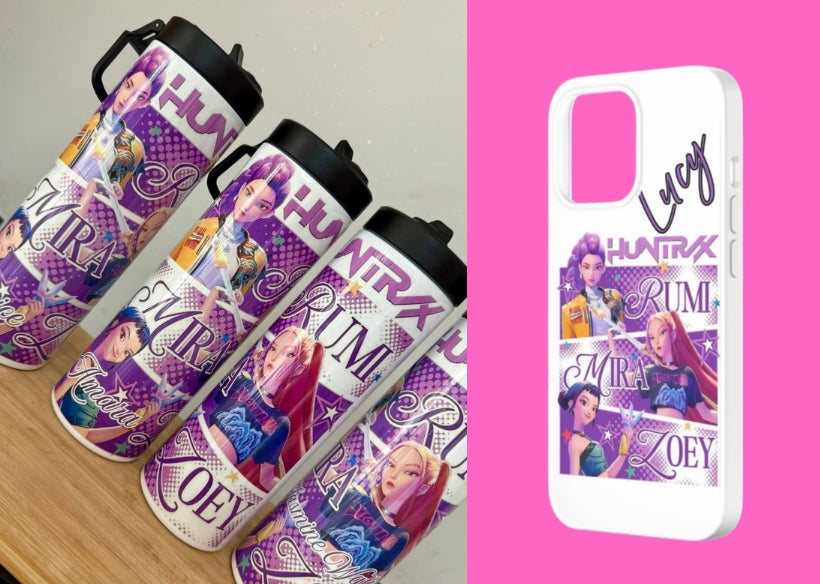 Huntrix Phone case and tumbler gift box set