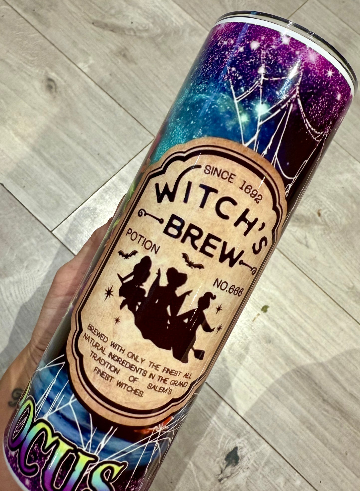 Halloween witches 20oz tumbler with lid & straw