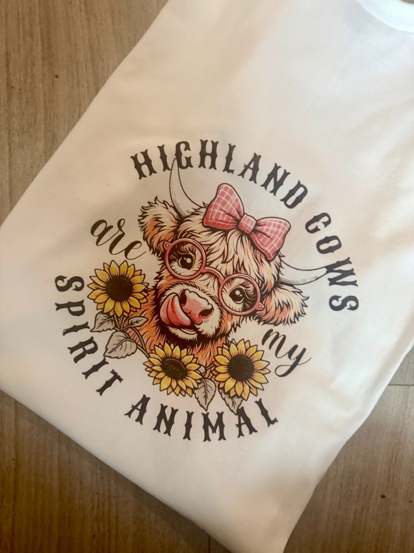 Highland cow’s are my spirit animal adult t-shirt and mug set, mother’s day gift idea, highland cow set