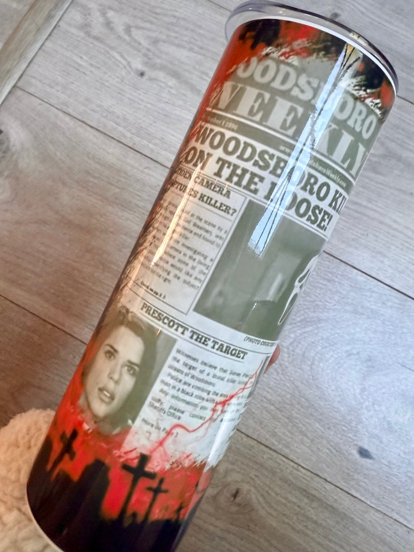 Horror 20oz tumbler for hot or cold drinks