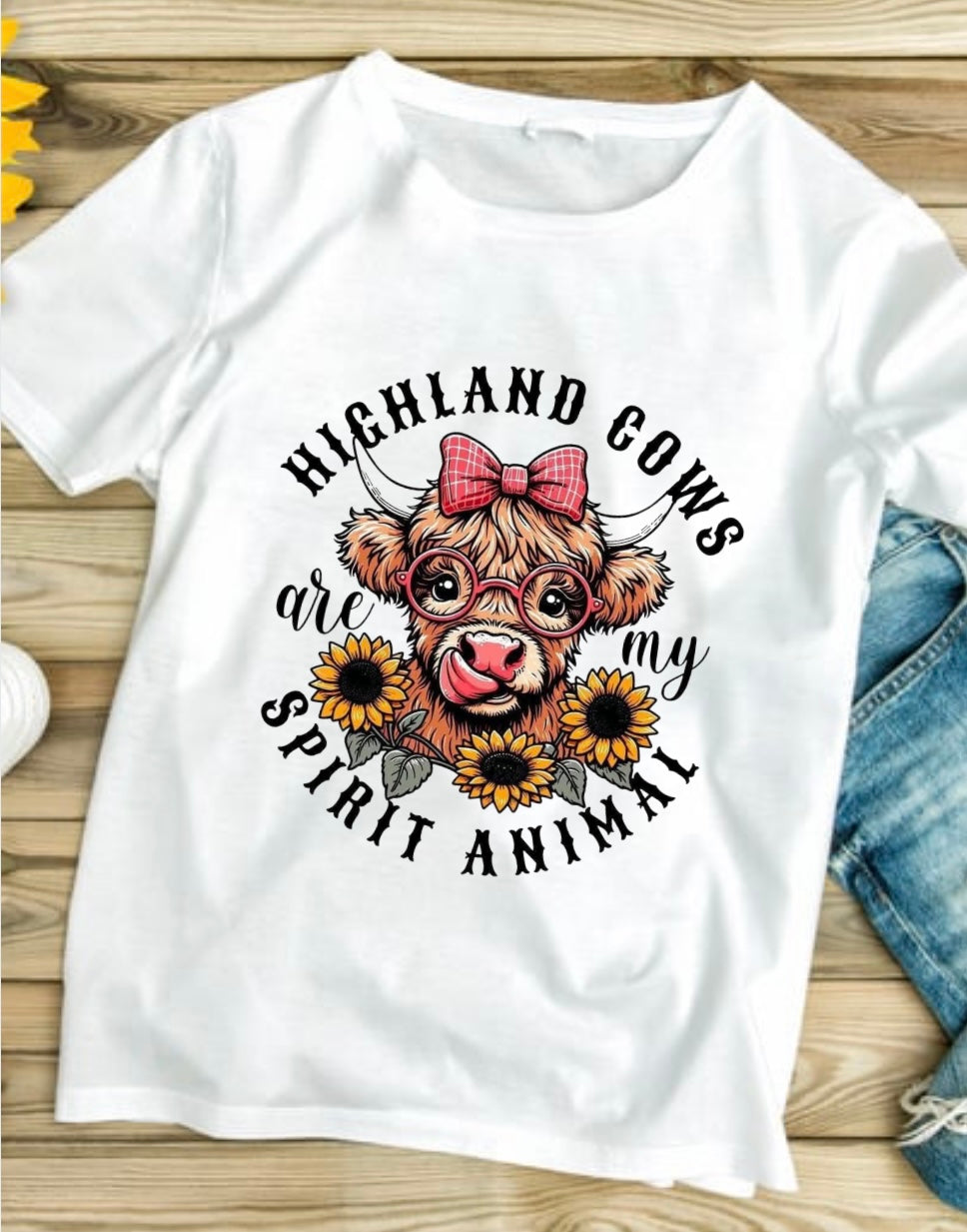 Highland cow’s are my spirit animal adult t-shirt