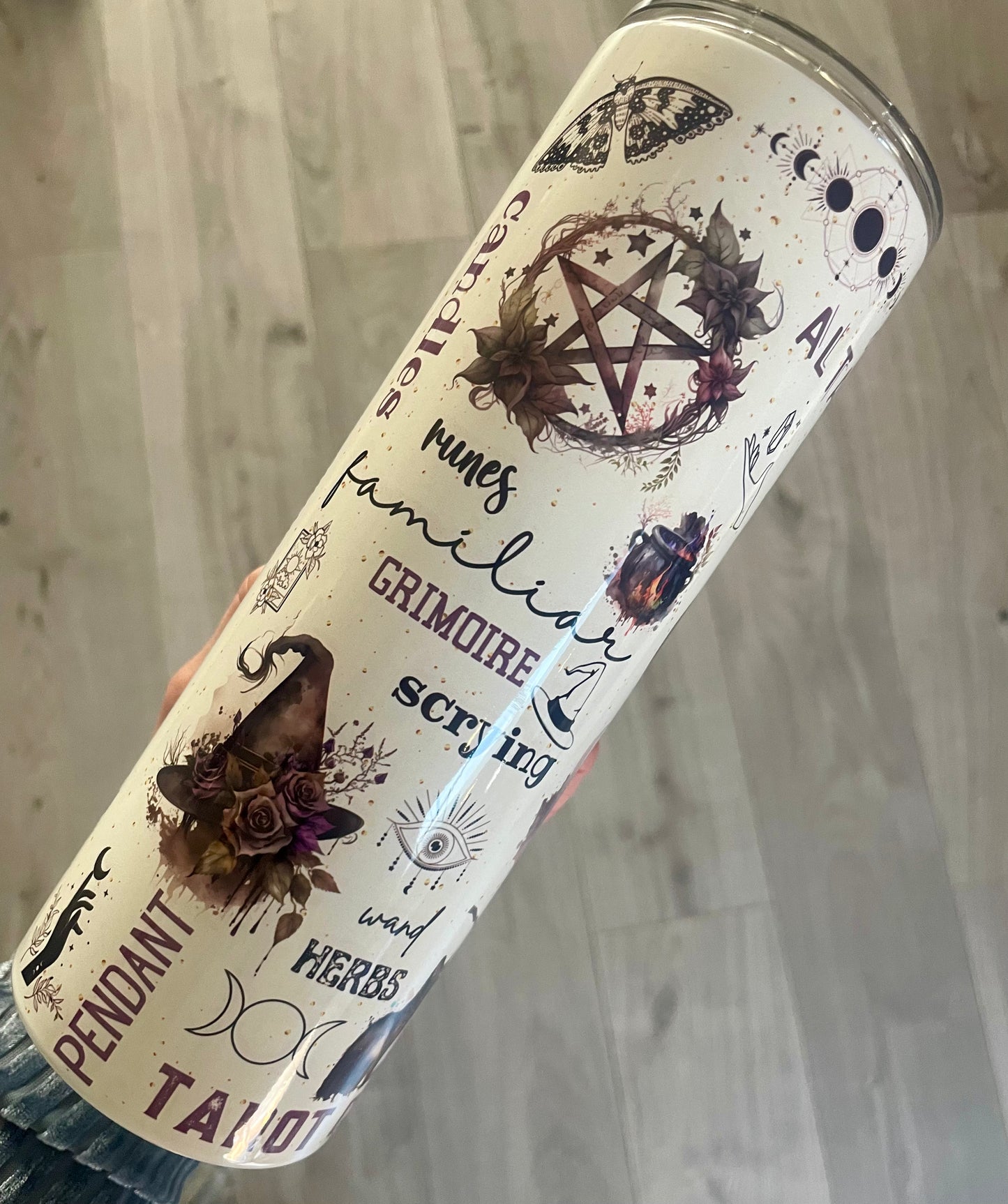 20oz straight tumbler; witch gift