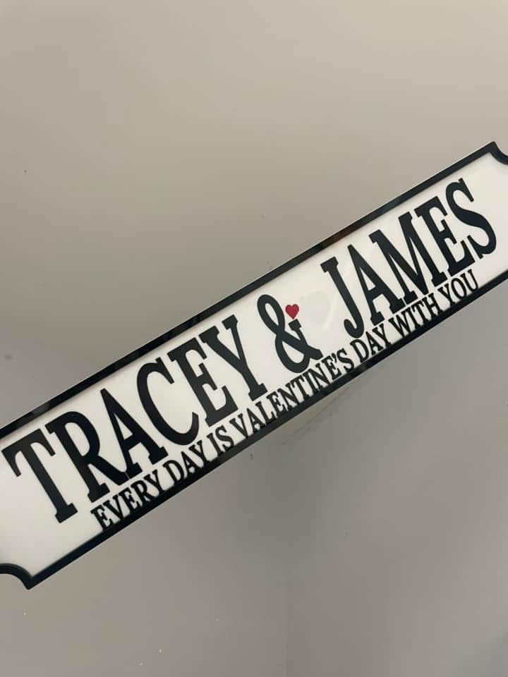 Personalised street sign, home accessories gift