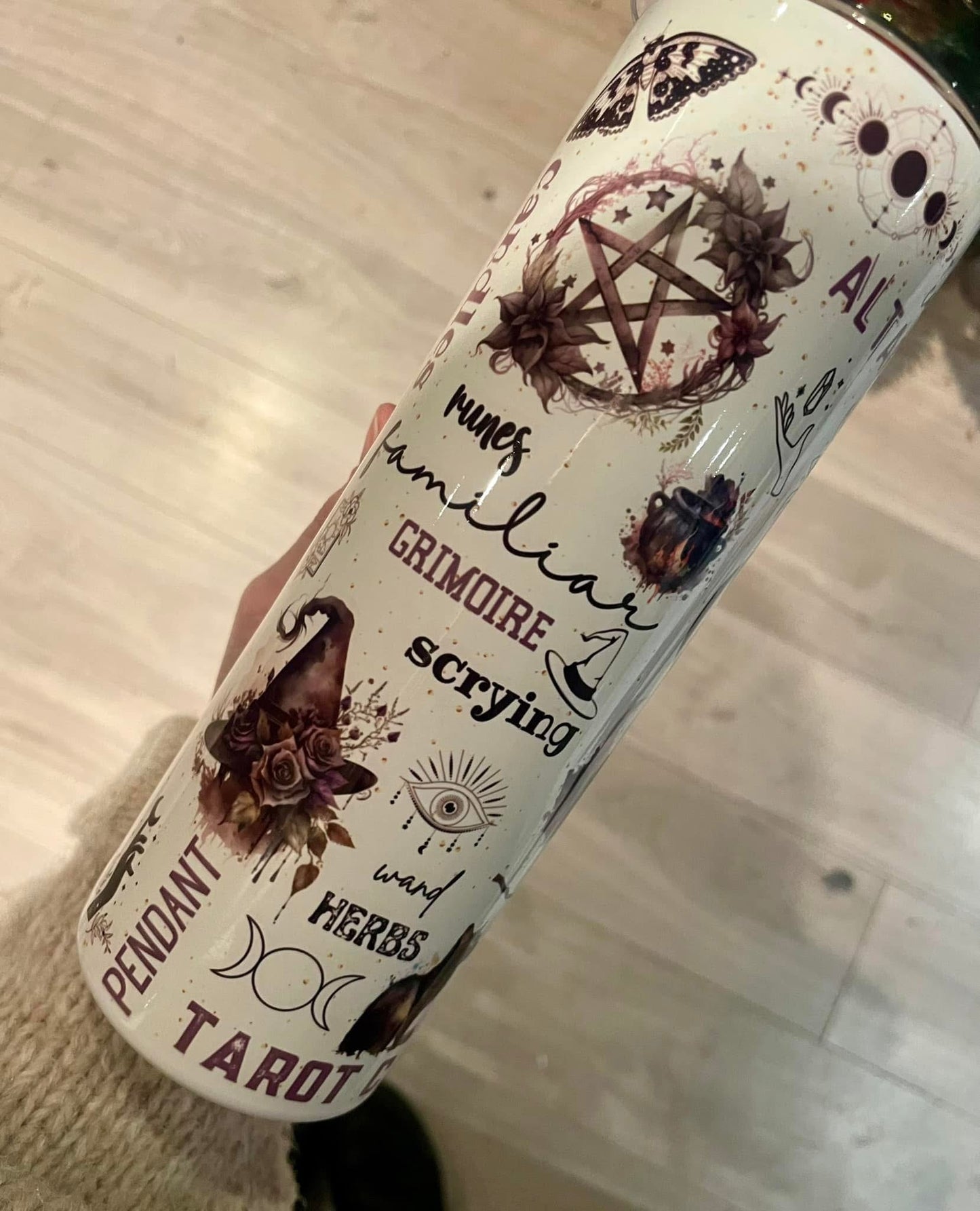 20oz straight tumbler; witch gift