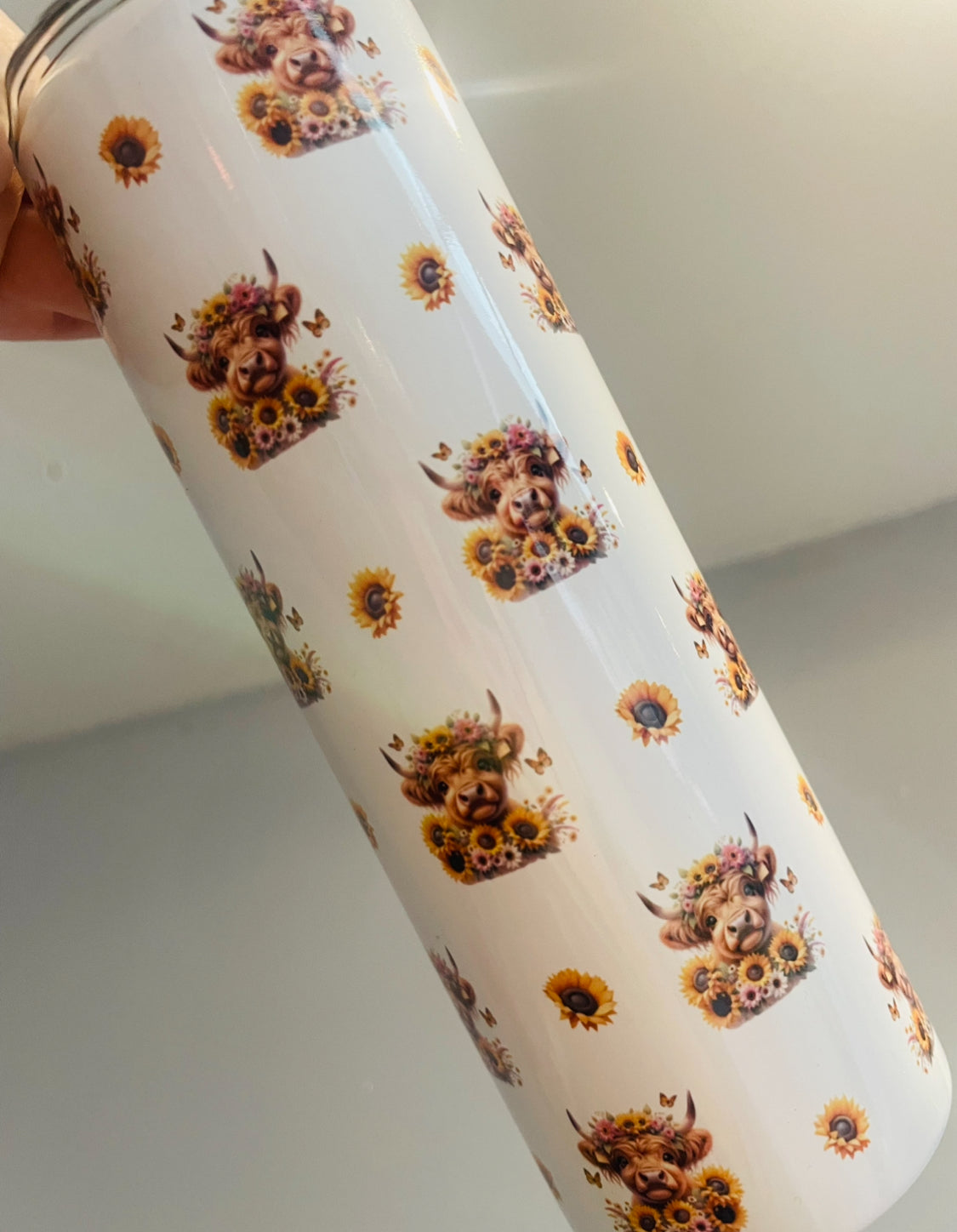20oz highland cow tumbler, straight