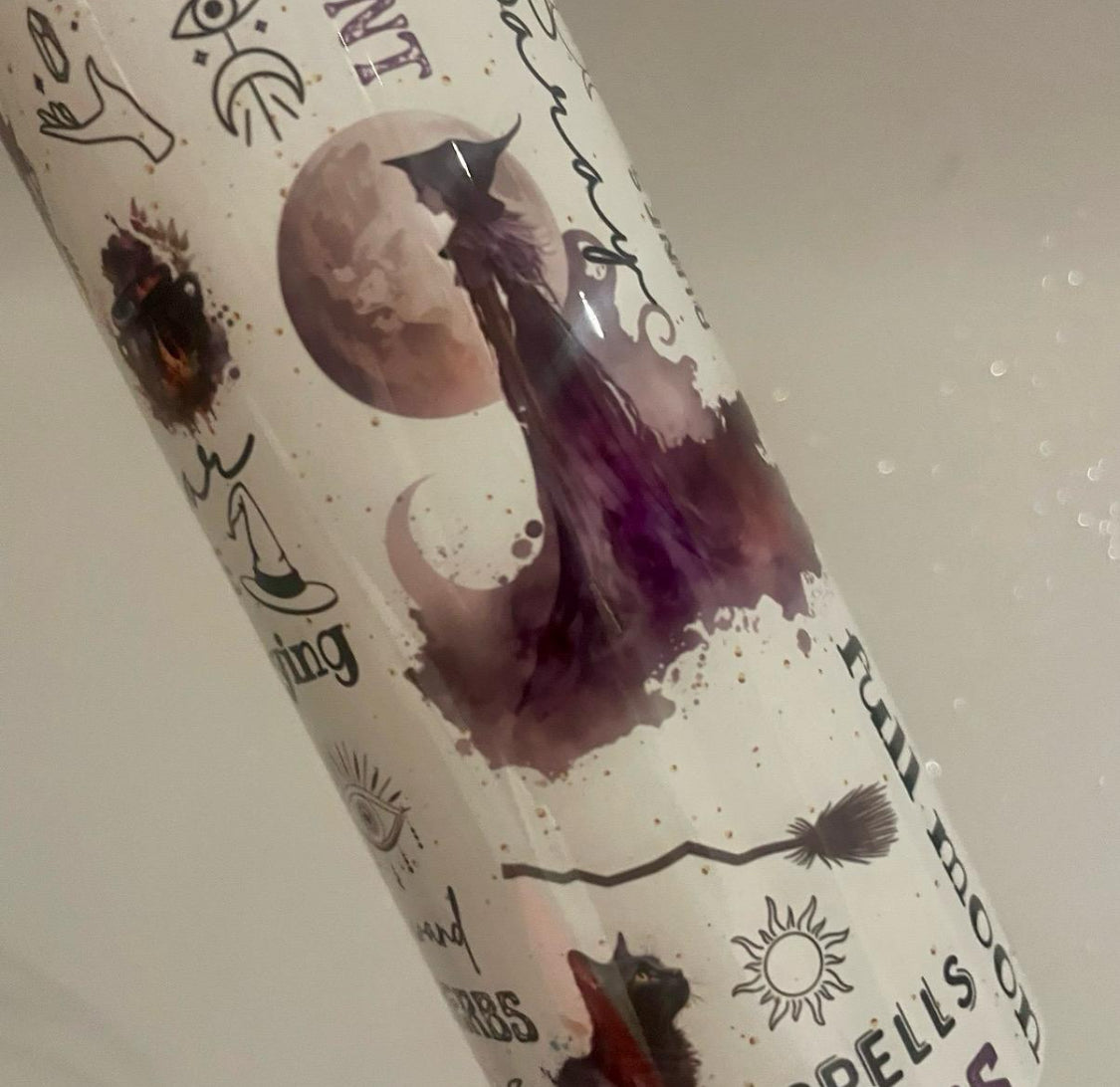 20oz straight tumbler; witch gift