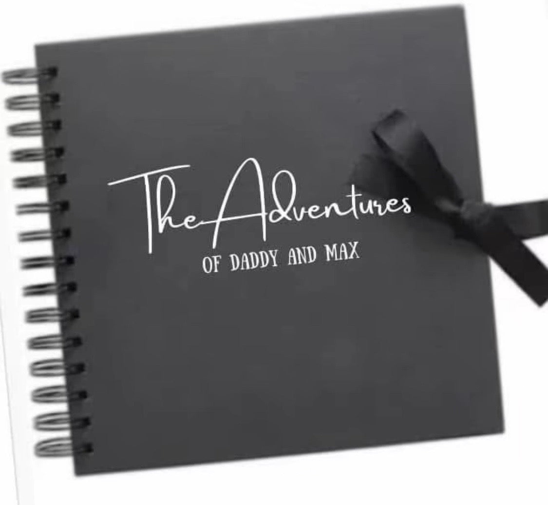 The Adventures, family personalised scrap book father’s day