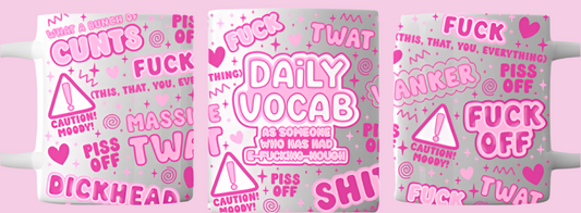 Daily vocab mug