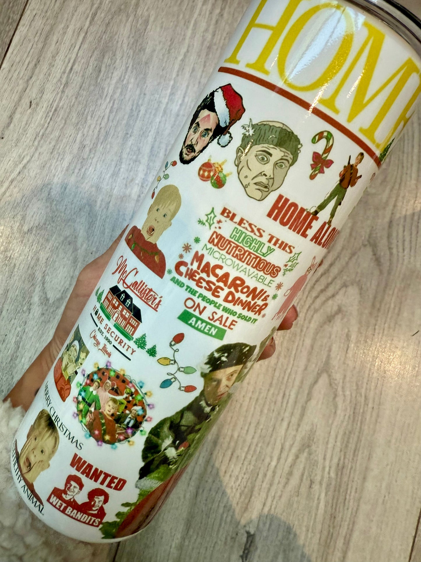 Christmas 20oz tumbler straight