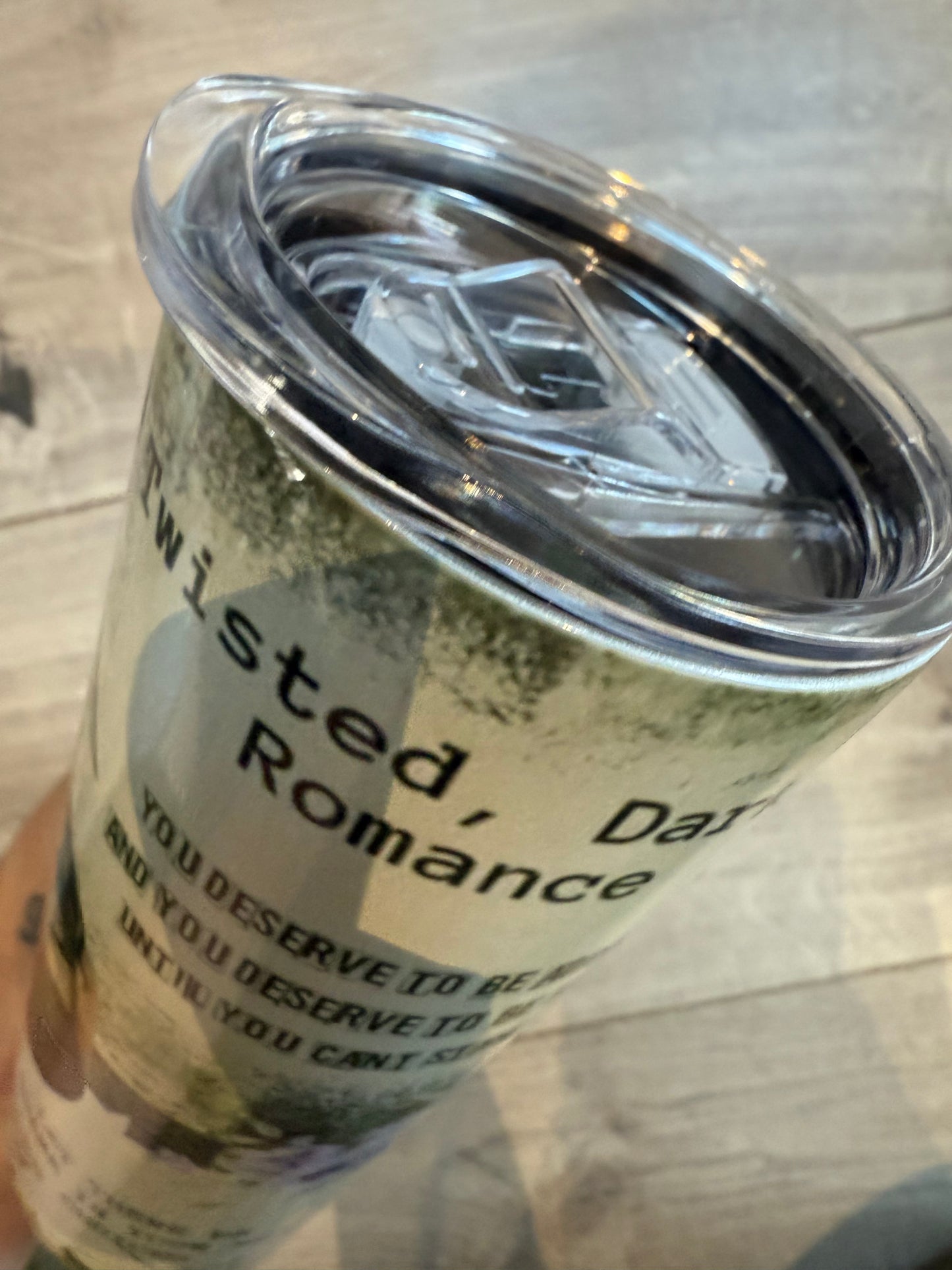 20oz Tumbler with Lid & Straw - Dark Romance Smutty Book Genre - Drinkware, tumblers straight