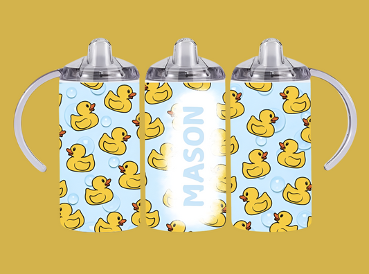 Duck Sippy Cup, Personalised with name