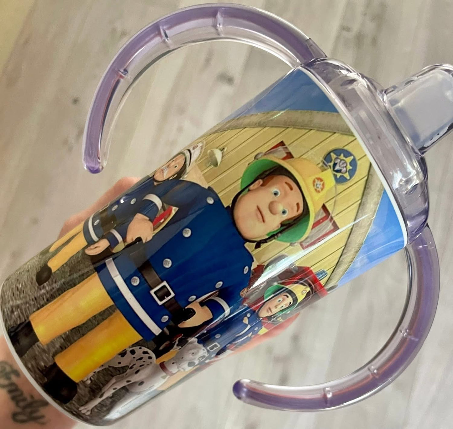 Fireman sippy cup/mini tumbler