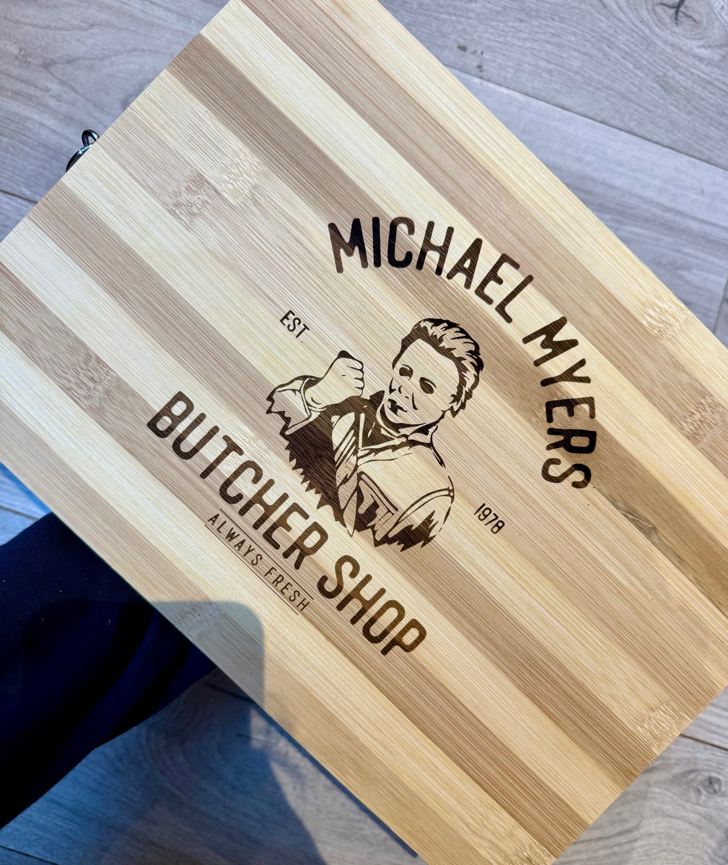 Halloween, horror bamboo chopping board, home accessories 34x24cm