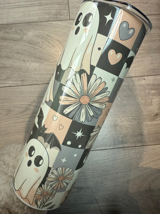 Retro ghost 20oz tumbler Clearance