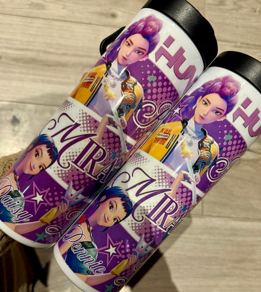 Girls demon 20oz water bottle with screw on lid straight