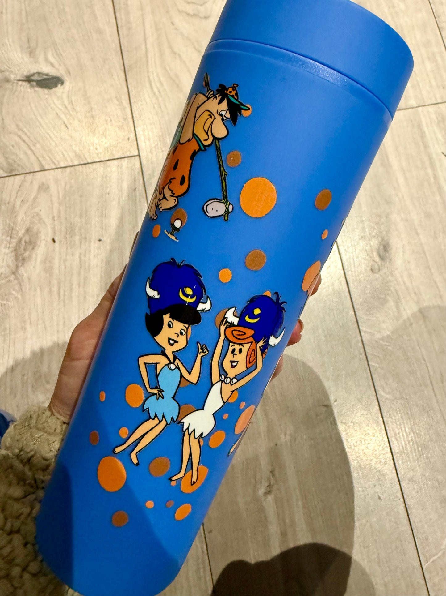 Straight cold cup with lid and straw Clearance