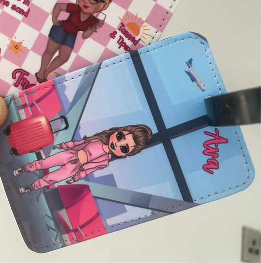 Personlaised luggage tag or for suitcase, teen girl