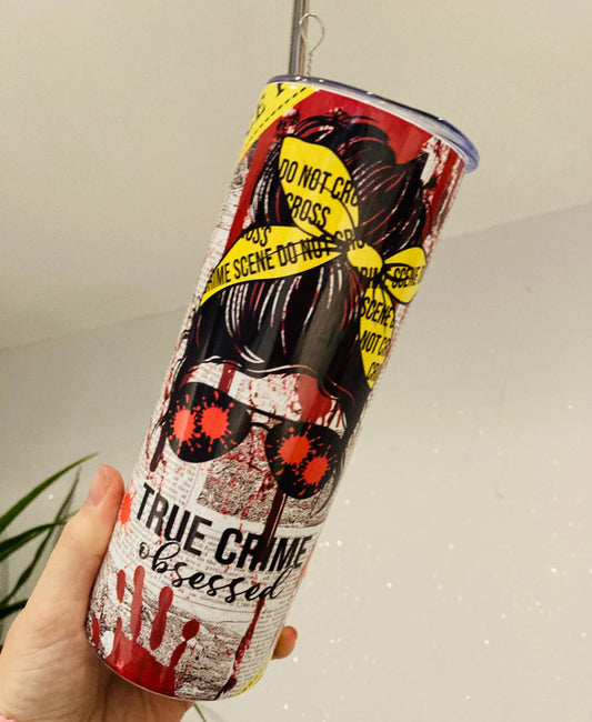 True crime obsessed 20oz tumbler