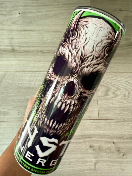 Monster energy theme style 20oz tumbler straight