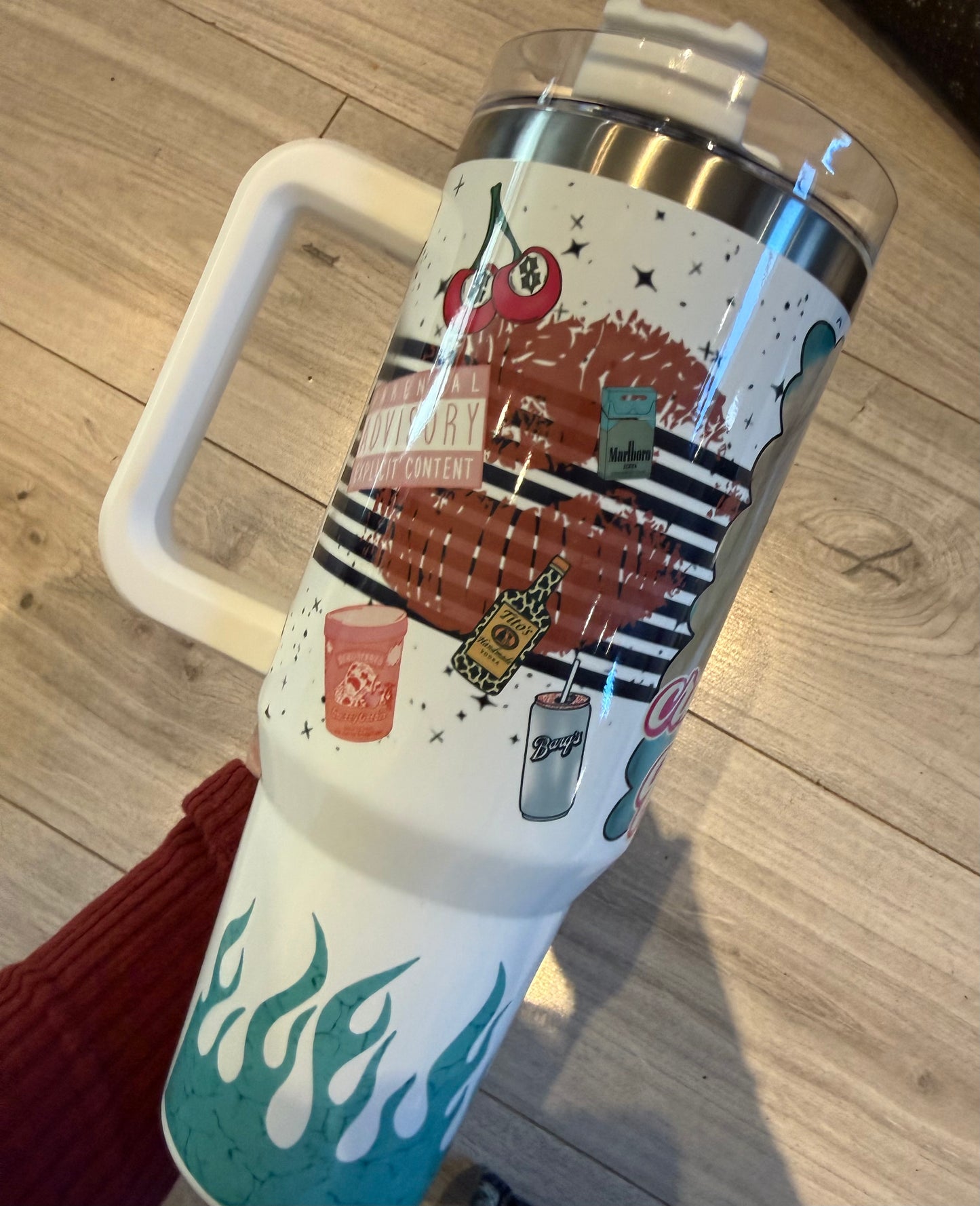 40oz Crashout Queen Tumbler - Double-Wall Insulated- Perfect for Hot & Cold Beverages -