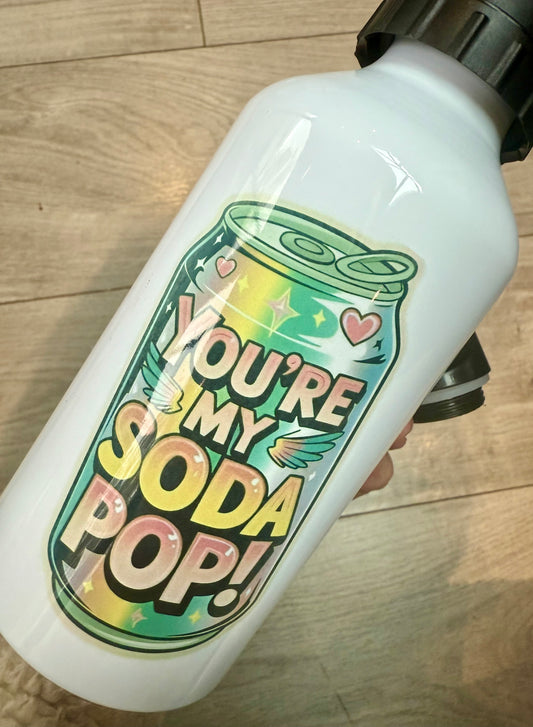 Water bottle with two lids Clearance