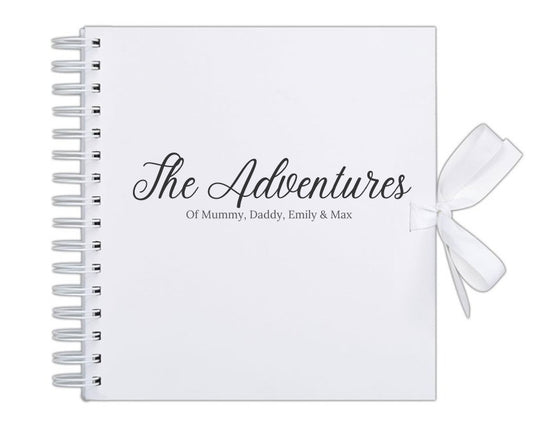 The Adventures, family personalised scrap book