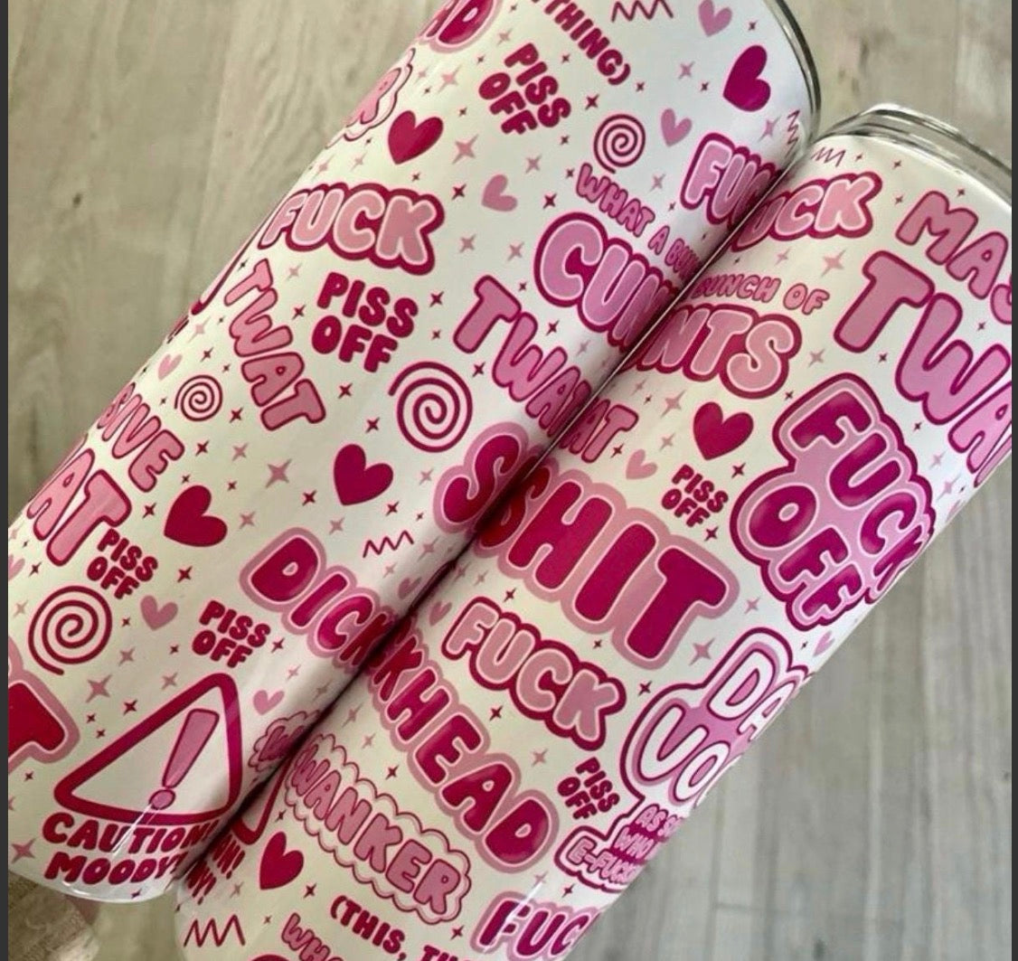 Daily vocab 20oz tumbler with lid & straw straight Mother’s day gift