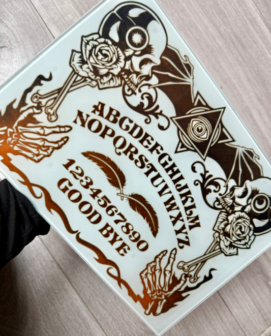 Ouija board Funny Novelty Chopping Board 28cm Wide - Kitchen Accessory