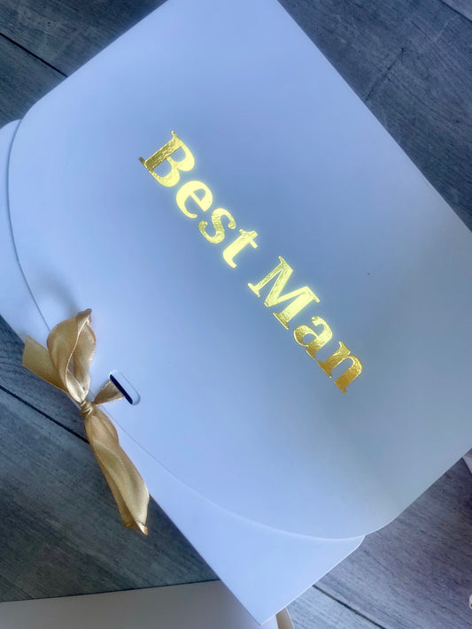 Best Man/ Groomsman/ father of the bride/groom etc gift boxes