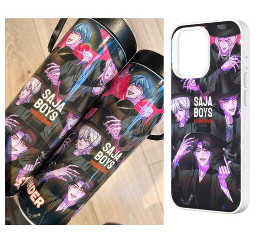 Saja boys Phone case and tumbler gift box set ANY THEME