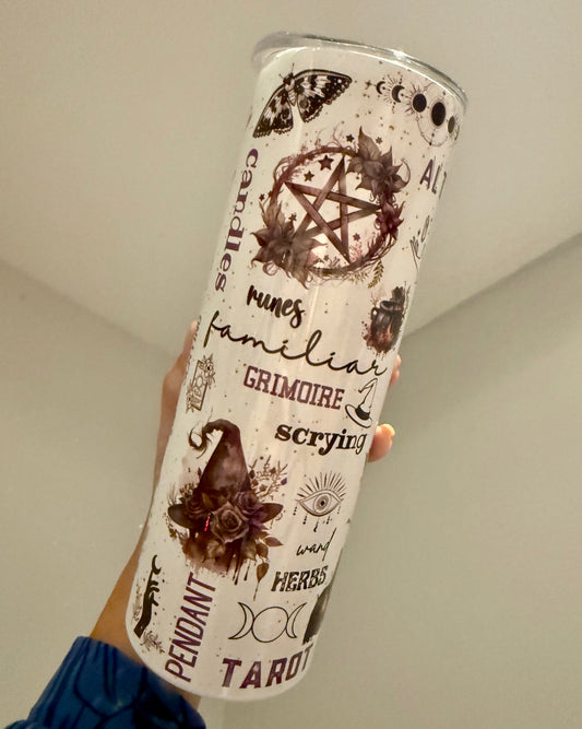 20oz straight tumbler; witch gift
