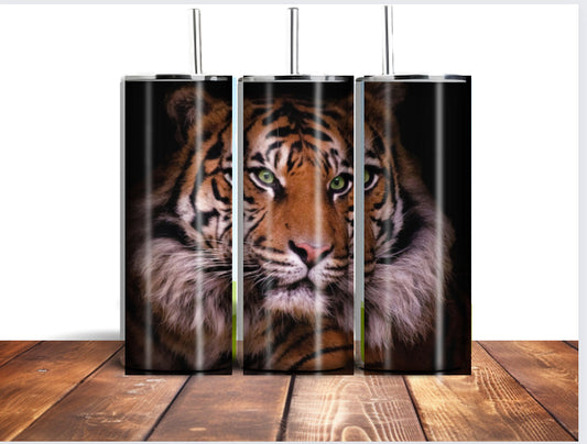 Tiger 20oz tumbler- Animal, straight