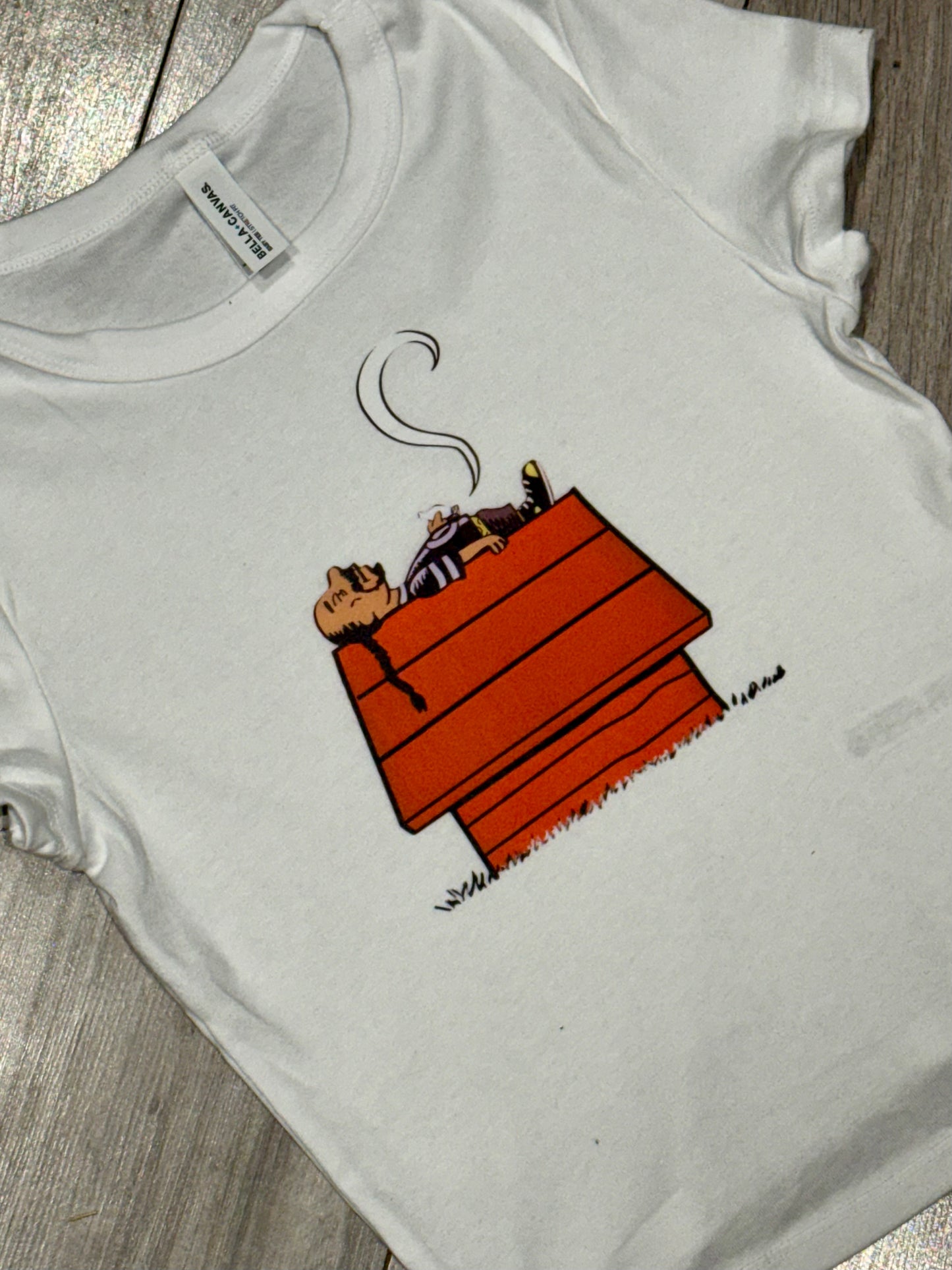 Sn-oop cropped or unisex t-shirt adult clothing