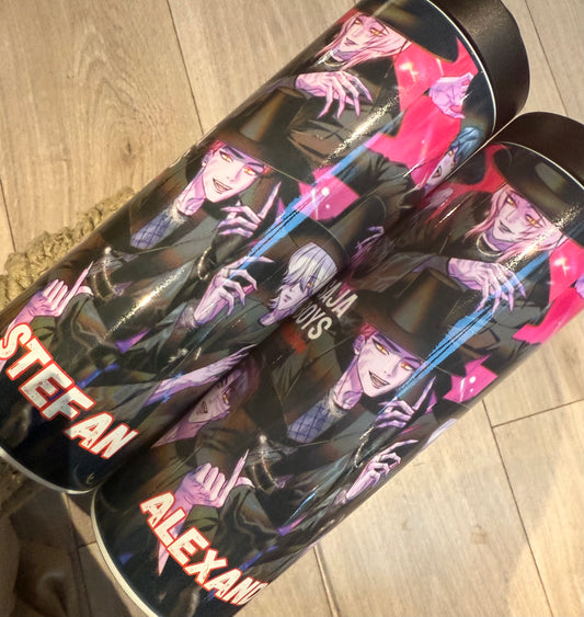 Saja boys 20oz water bottle with screw on lid straight