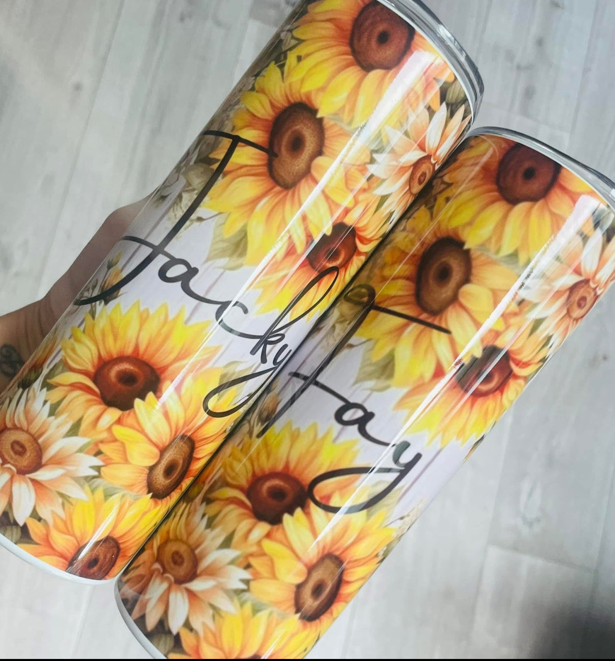 Sunflower 20oz tumbler straight