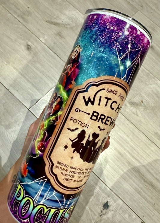 Halloween witches 20oz tumbler with lid & straw