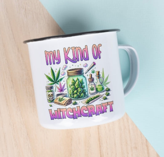Camping metal mug my kind of witchcraft