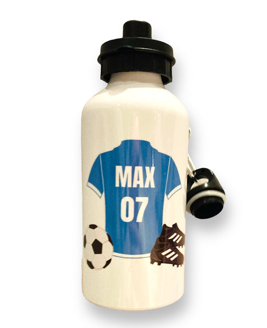 Football personalised water bottle children’s