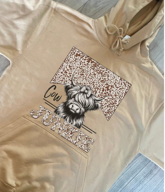 Cow junkie hoodie adult clothing Mother’s Day