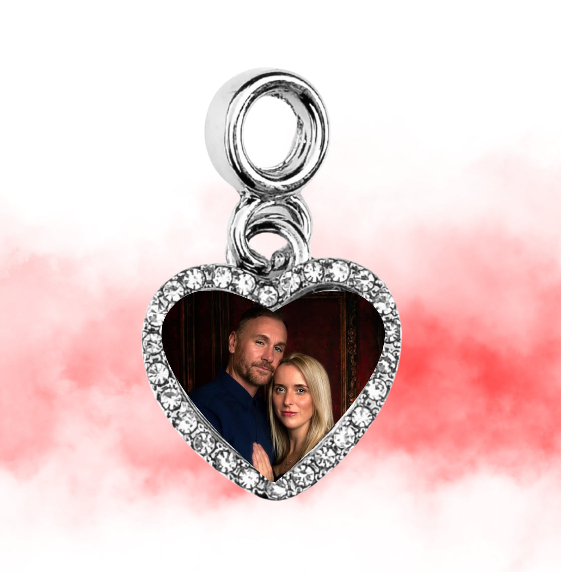 Personalised dangle photo charm christmas