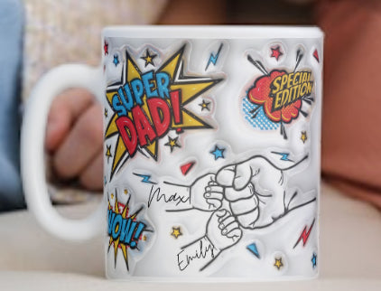 Super dad personalised mug, Father’s Day gift