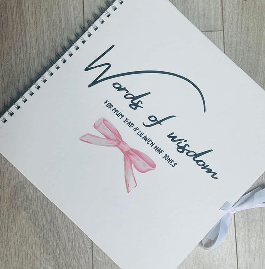 Word of wisdom for new baby scrapbook gift Personalised