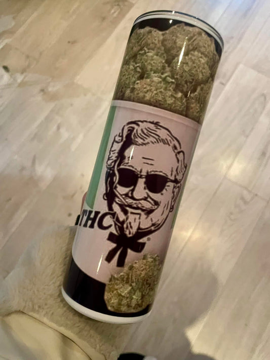 420 20oz tumbler with lid and straw straight