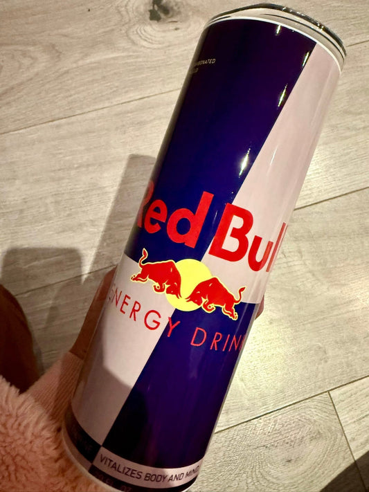 Blue energy Red Bull style personalised 20oz tumbler straight